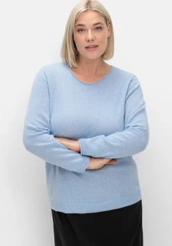 Pullover aus reinem Kaschmir, mit Rollkanten<sheego Online