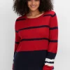 Pullover im Colourblocking-Streifenmix<sheego Fashion