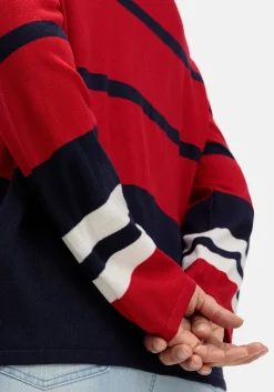 Pullover im Colourblocking-Streifenmix<sheego Fashion