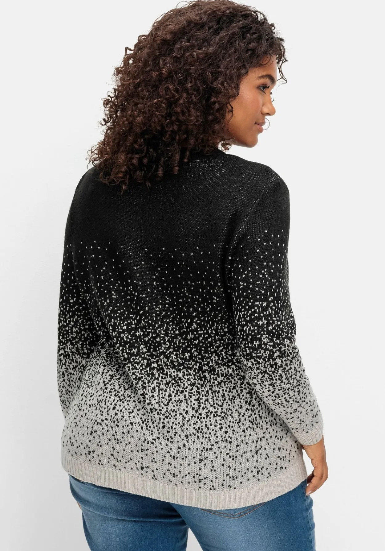 Pullover im Jacquardstrick, mit Farbverlauf<sheego Sale
