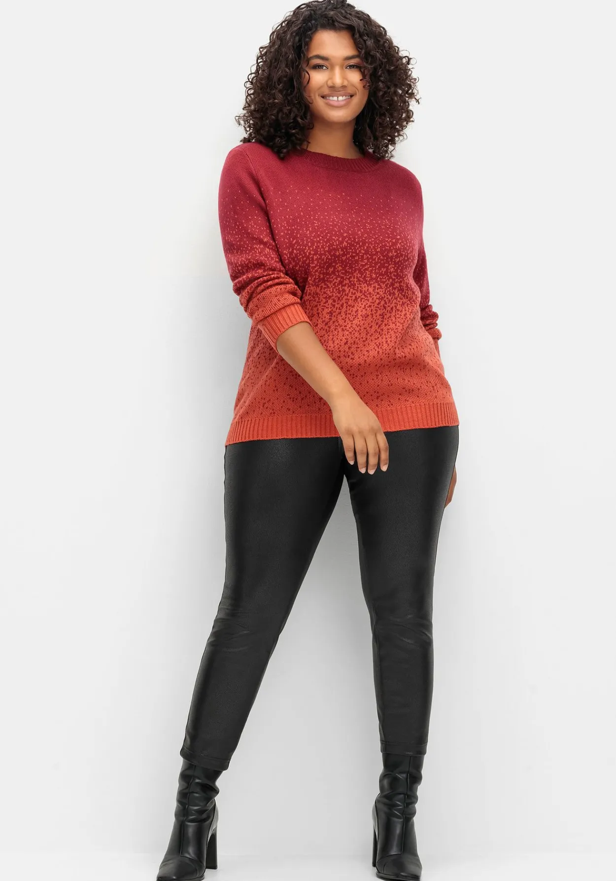 Pullover im Jacquardstrick, mit Farbverlauf<sheego Sale