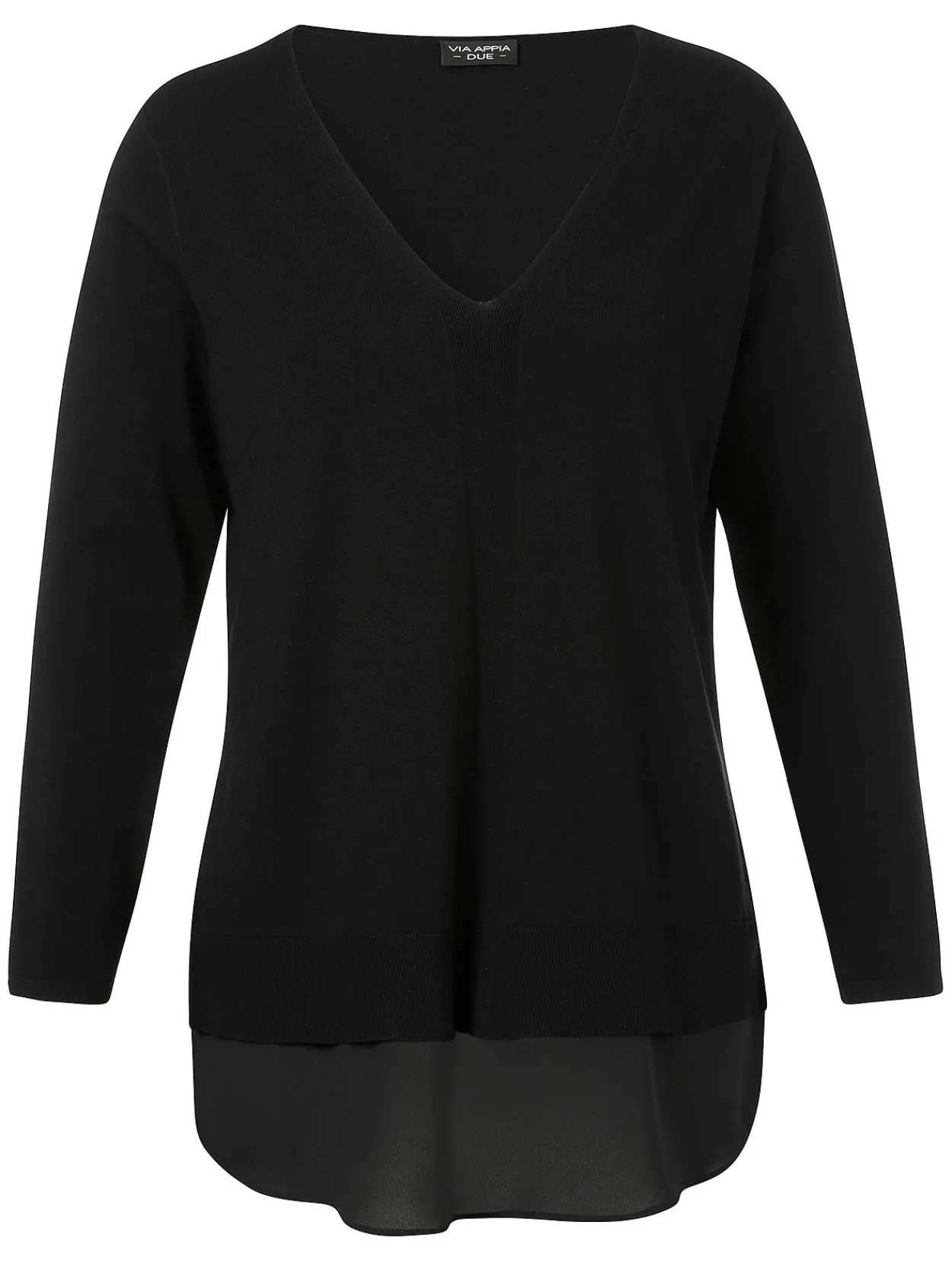 Pullover im Layering-Look, mit V-Ausschnitt<VIA APPIA DUE Online