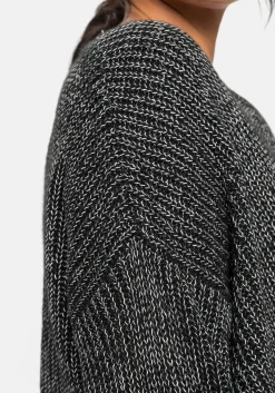 Pullover im Patentstrick, in melierter Optik<sheego Online
