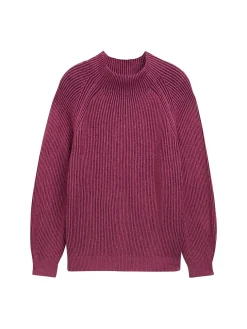 Pullover im Rippstrick, mit Stehkragen<TOM TAILOR Plus Fashion