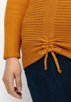 Pullover im Rippstrick, mit Raffung vorn<sheego x Collection L. Clearance
