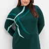 Pullover mit Flauschgarn-Intarsien<sheego Fashion