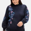 Pullover mit floralem Jacquardmuster<sheego by Joe Browns Outlet
