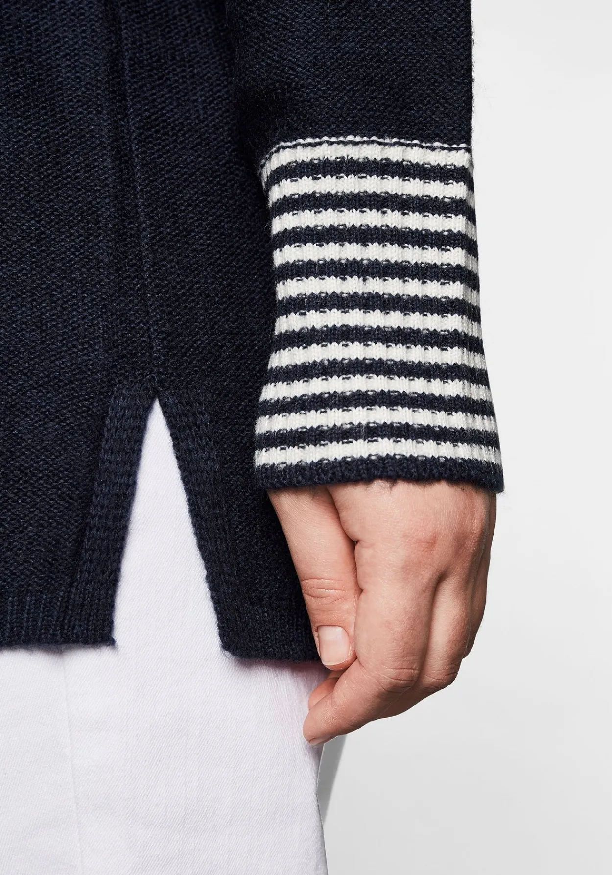 Pullover mit geringeltem Ärmelbündchen<sheego Online