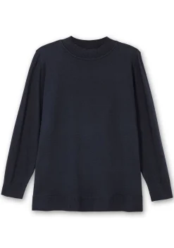 Pullover mit geripptem Stehkragen<sheego Clearance