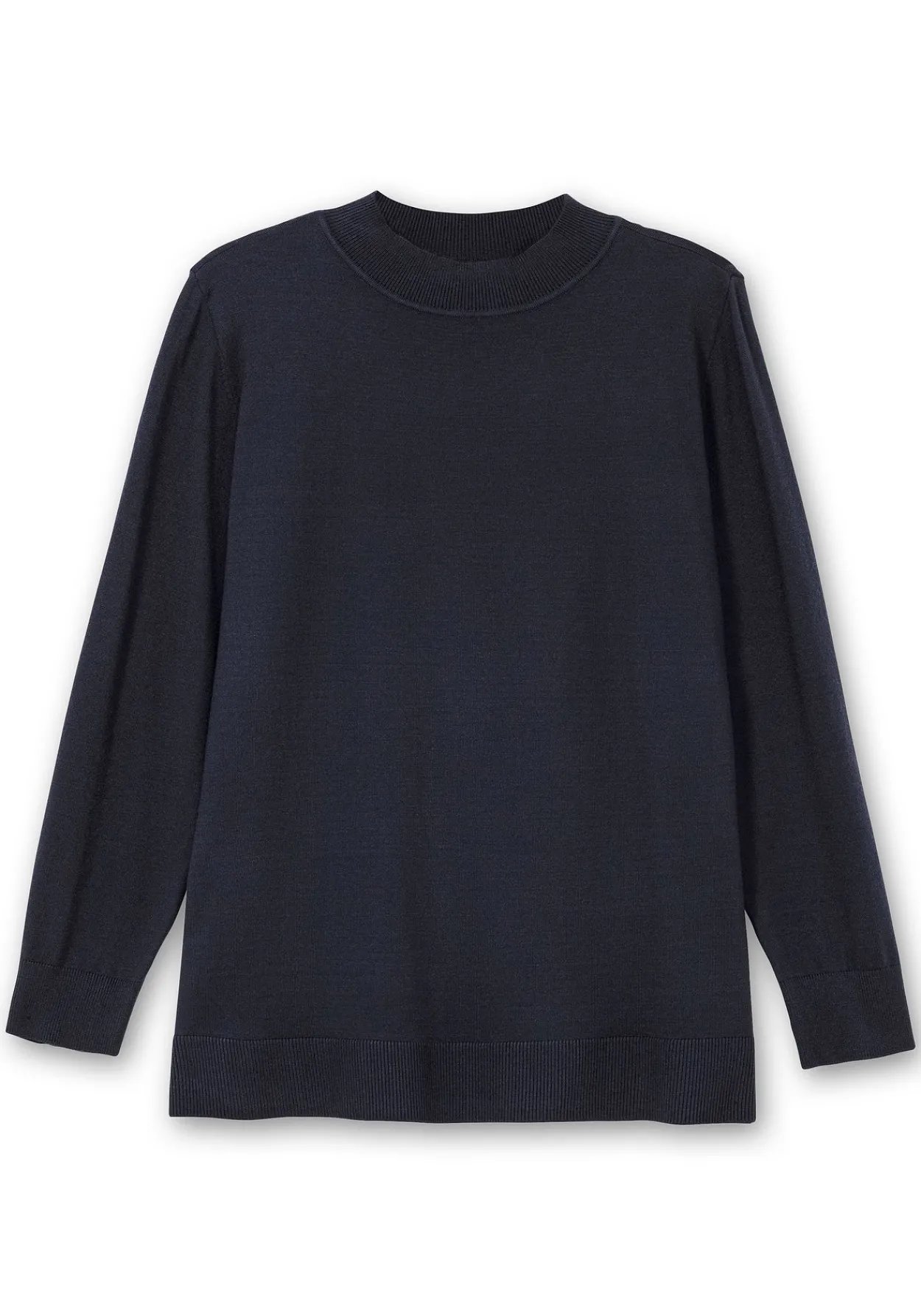 Pullover mit geripptem Stehkragen<sheego Clearance
