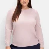Pullover mit gerippten Abschlüssen<sheego Discount
