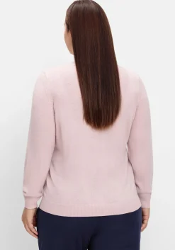 Pullover mit gerippten Abschlüssen<sheego Discount