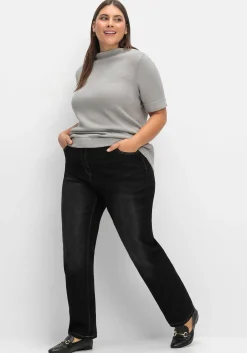 Pullover mit Halbarm und Stehkragen<sheego Fashion