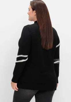 Pullover mit Intarsienmuster aus Flauschgarn<sheego Outlet