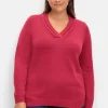 Pullover mit raffiniertem V-Ausschnitt<sheego Best