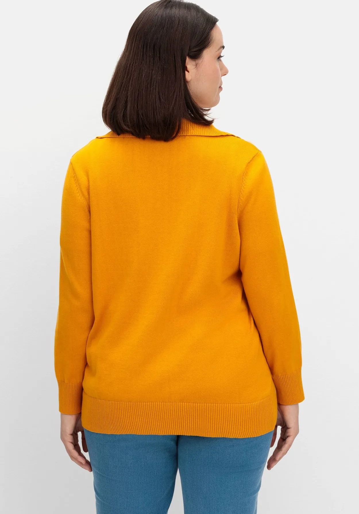 Pullover mit Troyerkragen und Reißverschluss<sheego New