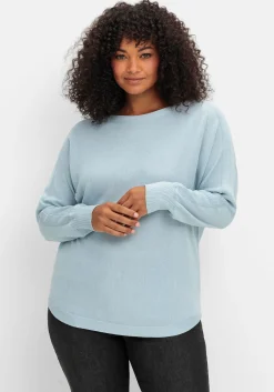Pullover mit U-Boot-Ausschnitt<sheego Hot
