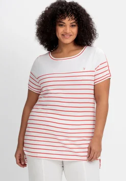 Ringelshirt mit Kontrastdetails<sheego Outlet