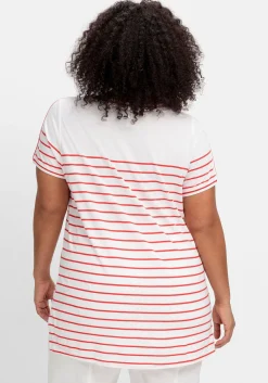 Ringelshirt mit Kontrastdetails<sheego Outlet