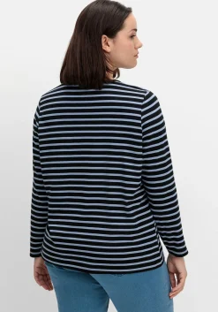 Ringelshirt mit Rundhalsausschnitt<sheego Discount