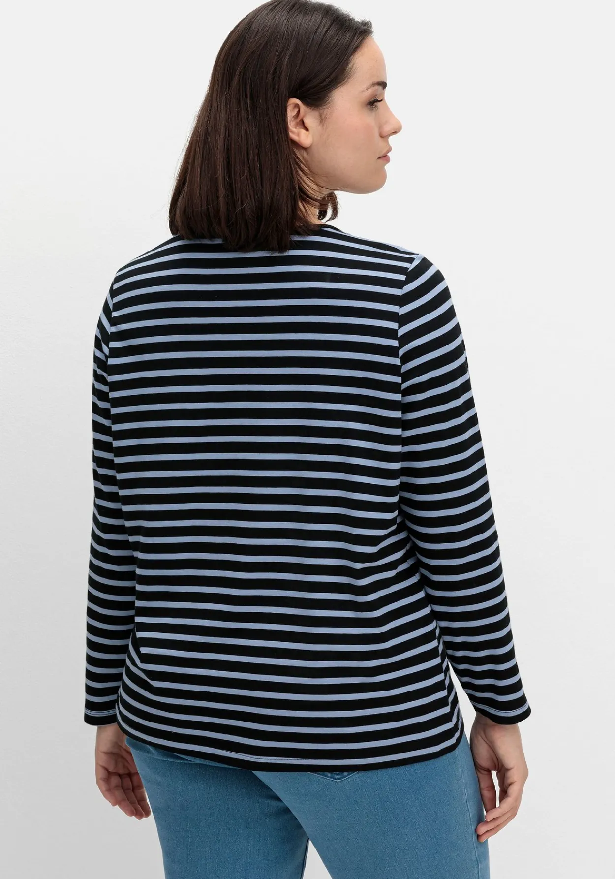 Ringelshirt mit Rundhalsausschnitt<sheego Discount