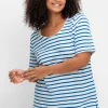 Ringelshirt mit Spitzenborte am Ausschnitt<sheego New