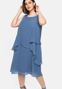 Ärmelloses Cocktailkleid im Lagenlook<sheego Hot