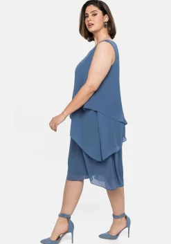 Ärmelloses Cocktailkleid im Lagenlook<sheego Hot