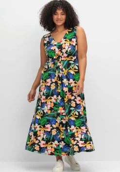 Ärmelloses Jerseykleid mit Blumendruck<sheego by Joe Browns Sale