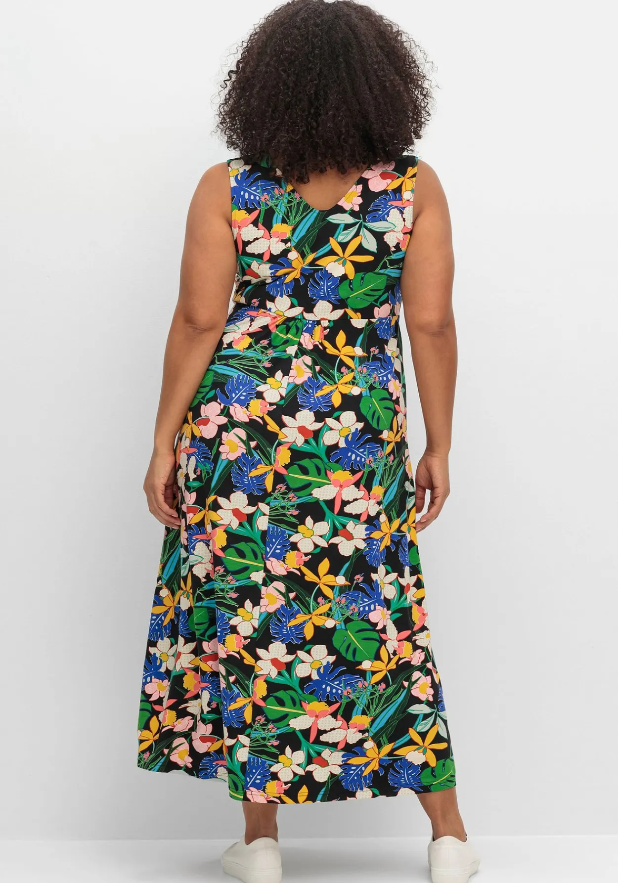 Ärmelloses Jerseykleid mit Blumendruck<sheego by Joe Browns Sale