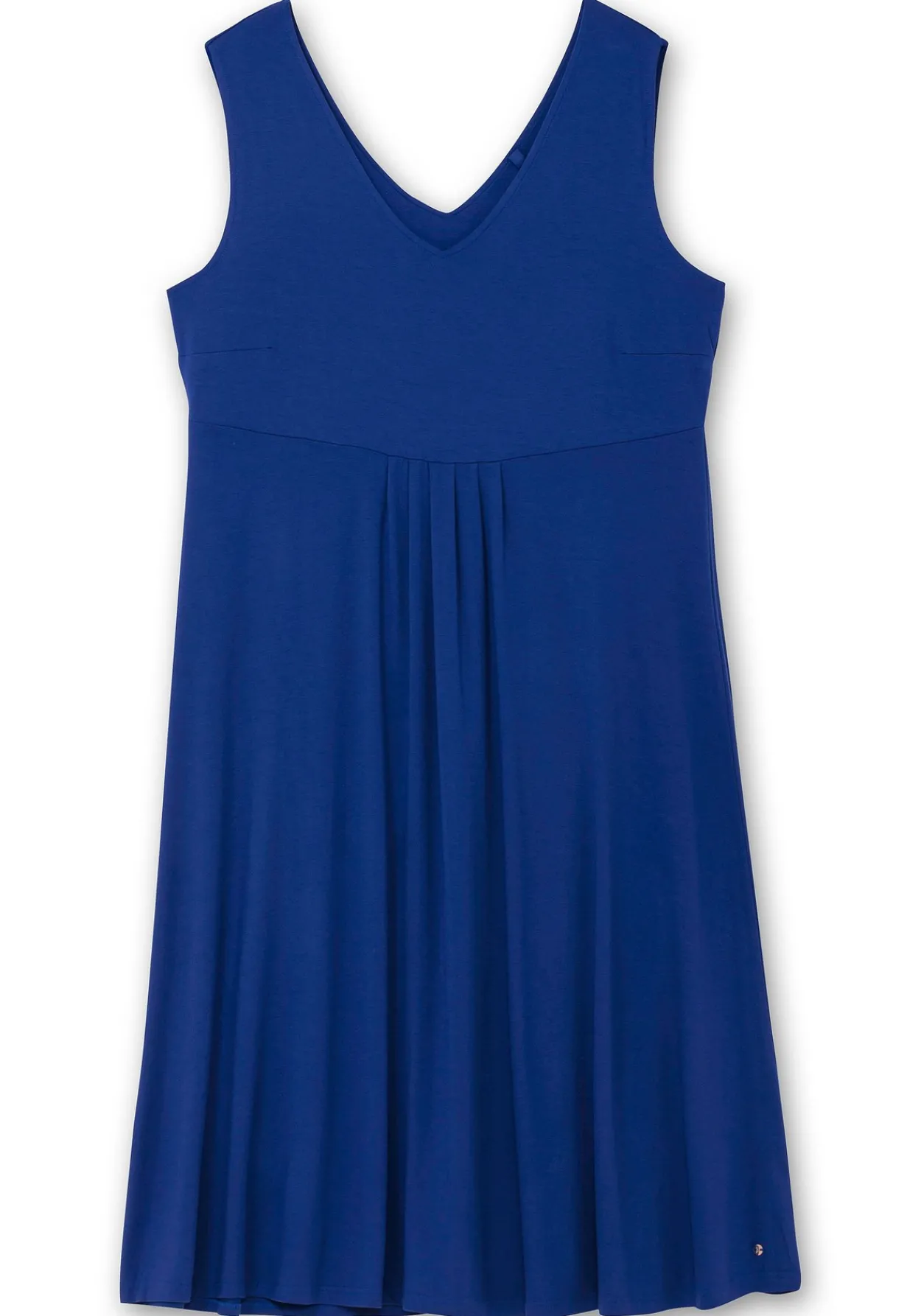 Ärmelloses Jerseykleid mit Raffung vorn<sheego Online