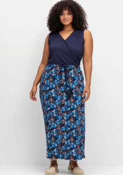 Ärmelloses Maxikleid in Wickeloptik<sheego Online
