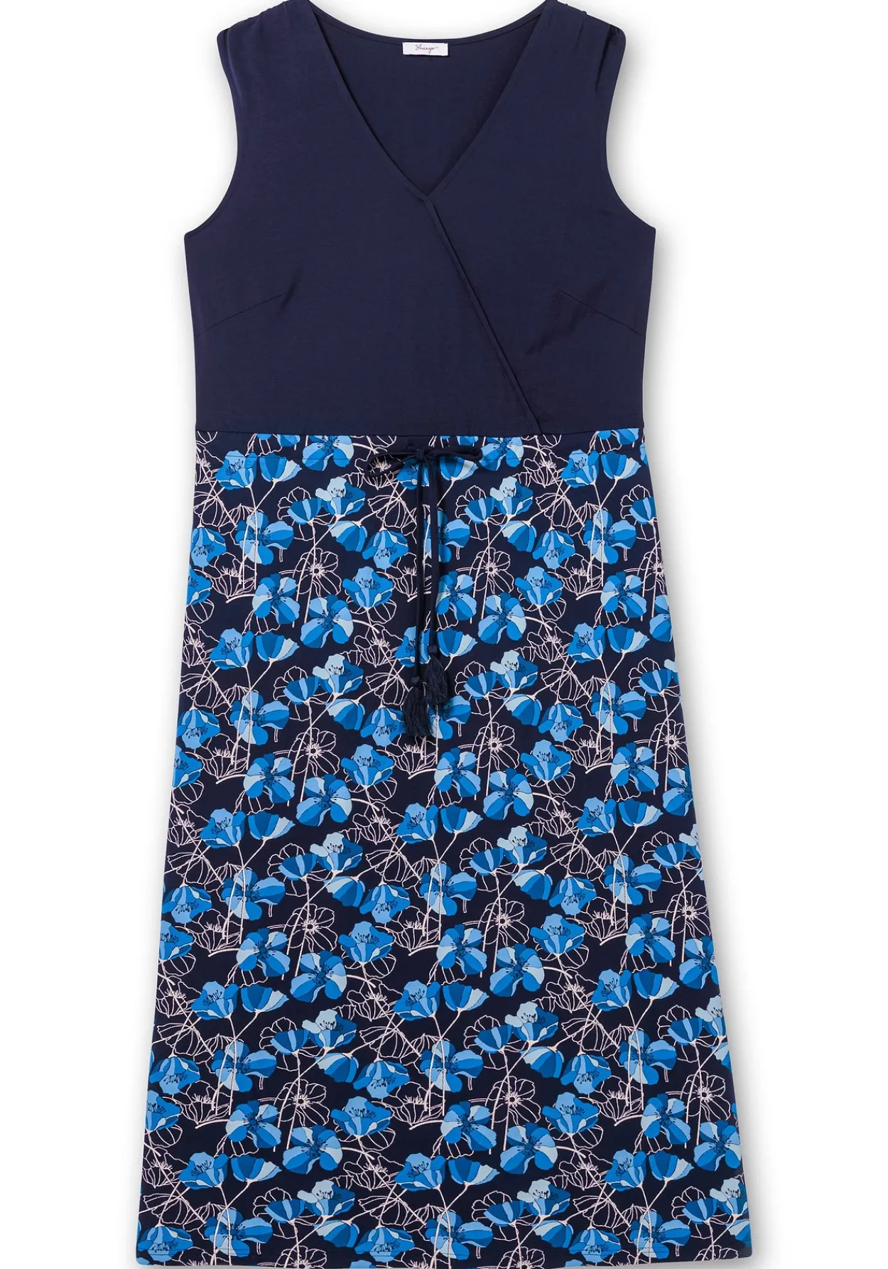 Ärmelloses Maxikleid in Wickeloptik<sheego Online
