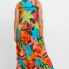 Ärmelloses Maxikleid mit Blumenprint<sheego Sale