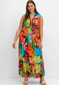Ärmelloses Maxikleid mit Blumenprint<sheego Sale