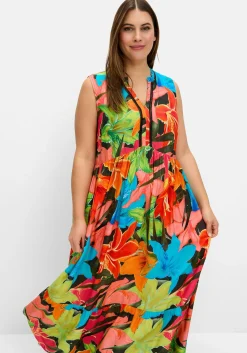 Ärmelloses Maxikleid mit Blumenprint<sheego Sale