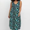 Ärmelloses Midi-Jerseykleid mit Ornamentprint<sheego Best