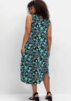 Ärmelloses Midi-Jerseykleid mit Ornamentprint<sheego Best