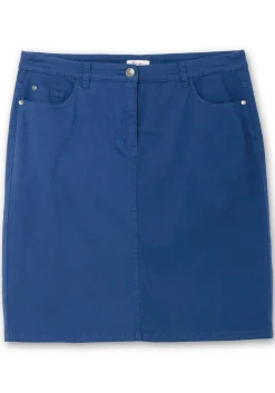Rock in kniefreier Länge, aus Baumwoll-Twill<sheego Clearance