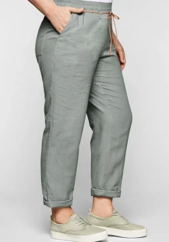 Schlupfhose im Leinen-Mix.<sheego Clearance