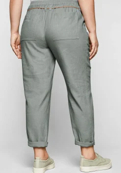 Schlupfhose im Leinen-Mix.<sheego Clearance
