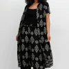 Schlupfhose mit Allover- und Bordürendruck<sheego by Joe Browns Sale