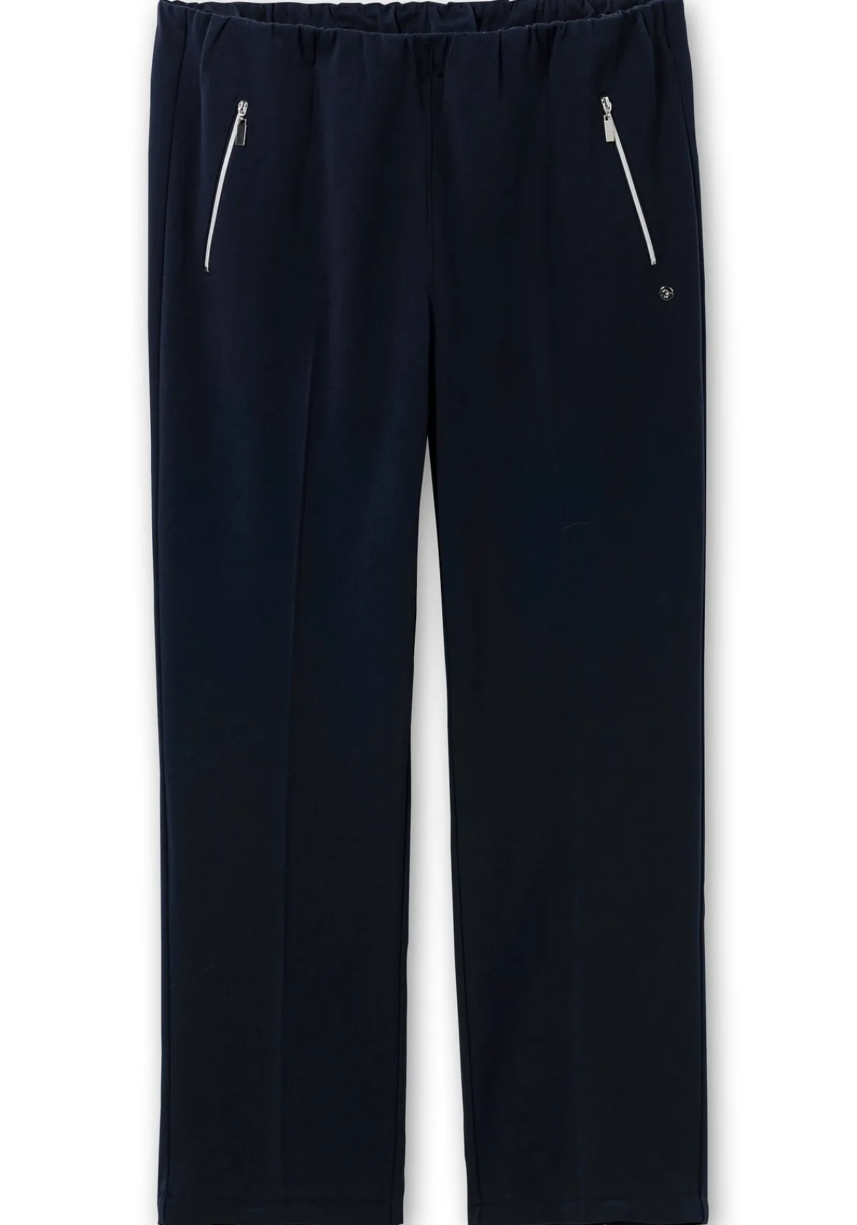 Schlupfhose mit Bügelfalten und Deko-Zipper<sheego Sale