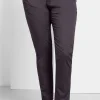 Schmal zulaufende Chinohose mit Bundfalten<sheego Online