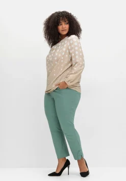 Schmale Bengalinhose mit Spitze am Saum<sheego Clearance