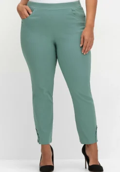 Schmale Bengalinhose mit Spitze am Saum<sheego Clearance