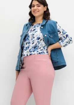 Schmale Bengalin-Schlupfhose mit dekorativem Bund<sheego Clearance
