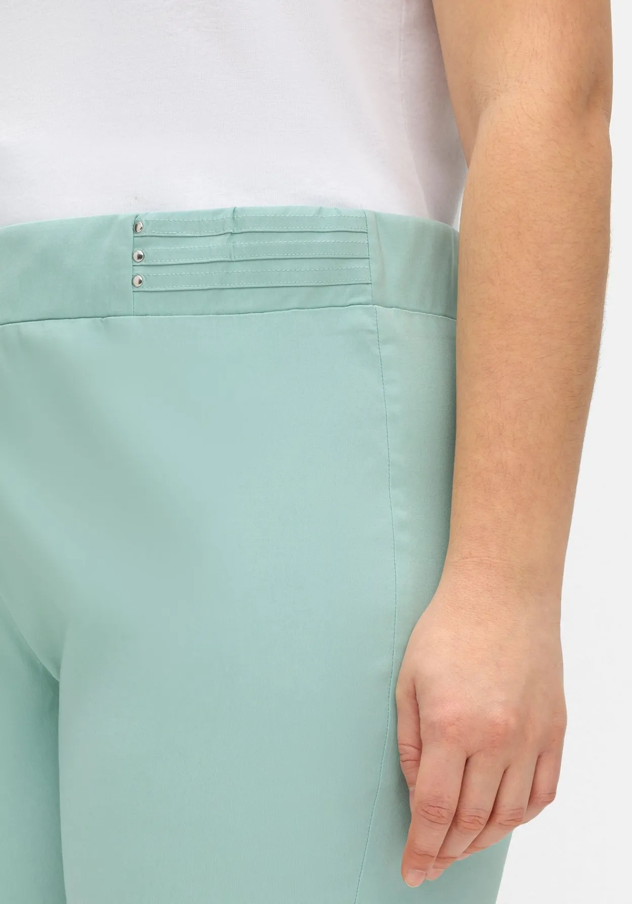 Schmale Bengalin-Schlupfhose mit dekorativem Bund<sheego New