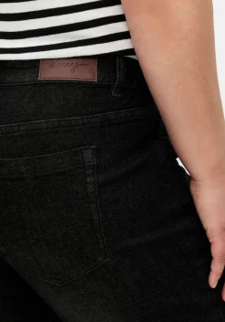 Schmale Caprijeans mit Used-Effekten<sheego Best