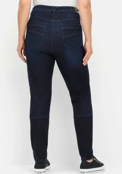 Schmale Cargo-Jeans mit Tasche seitlich am Bein<sheego New